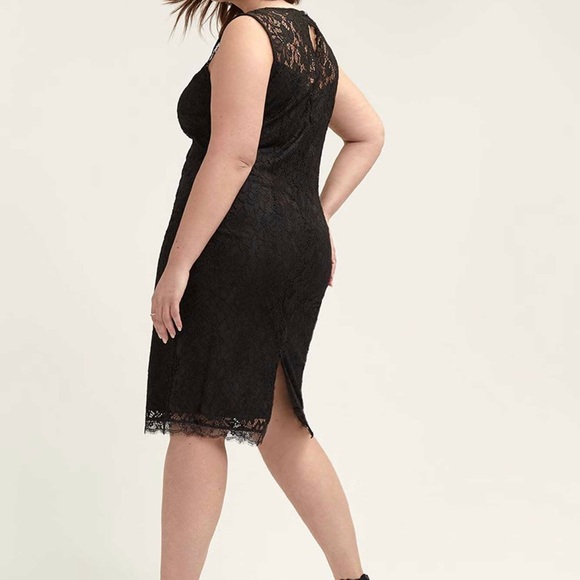 Black Lace Dress - Picture 2 of 3